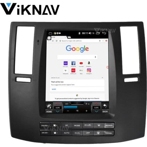 For Infiniti FX35 2008 2009 2010 2 din Android car stereo autoradio Tesla style car radio multimedia player GPS navigation