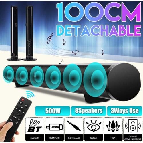 50W Home Theater Sound System Bluetooth Speaker Wireless Speakers For TV Soundbar Box Music Center USB AUX Support for Subwoofer