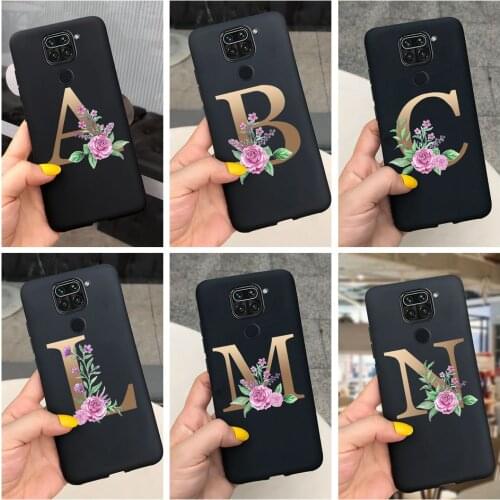 Case for Xiaomi redmi note 9s redmi note 9pro note 9 pro max case soft matte letters silicone Protector cover for xiaomi note9s