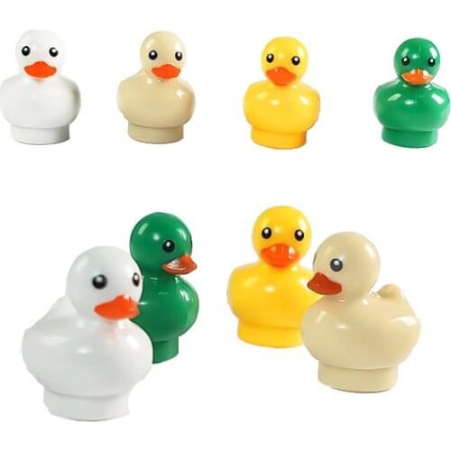 Animal Poultry Little Duck Building Blocks Model DIY Farm Construction Assembly Bricks Toys for Children Gift
