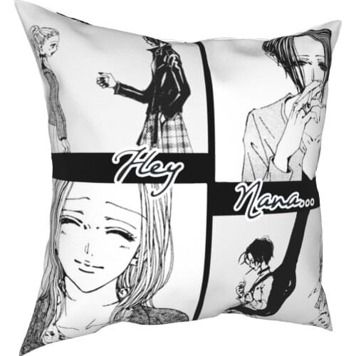 Hey Nana Osaki Pillow Case Home Decorative Anime Manga Cushion Cover Throw Pillow for Home Polyester Double-sided Printing