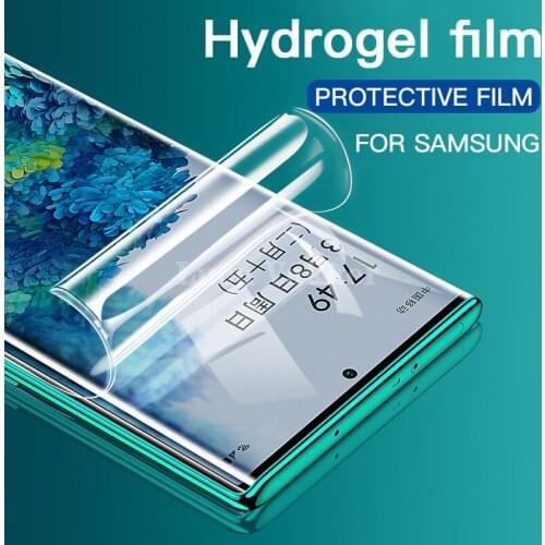 Full Cover Hydrogel Film For Samsung Galaxy A10 A20 A30 A50 A70 A21 S8 S9 S10 Plus S20 Ultra A51 A71 Screen Protector No Glass