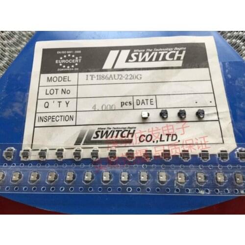 Imported Korea IT-1186 Touch Small Tortoise Switch Patch 2 feet with Fixed Column Mobile Phone Side Button