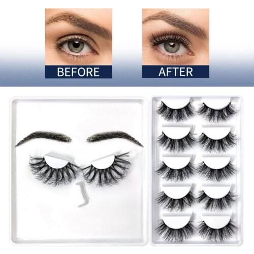 Fake Eyelashes False Eyelashes Eyebrows Set Artificial Realistic 3D Eyelashes Faux Cils Makeup Fake Eyelash Extension Dramatic