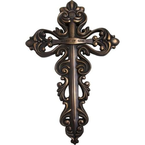 Creative Home Furnishing Decor Resin Cross Pendant Wall Word Of God Catholic Gift of Jesus Christ decoration Jesu lamb of god