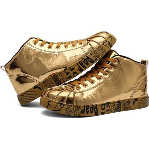 Men Women Unisex Spring Autumn trainers Golden Silver sneakers Male Skateboarding Shoes Men Athletic Summer sport Trainer Shoes