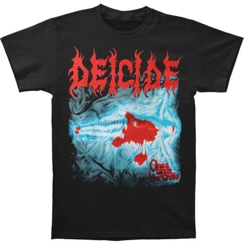 Deicide Once Upon The Cross Fashion 100% Cotton Tee Plus Size Mens T-shirt