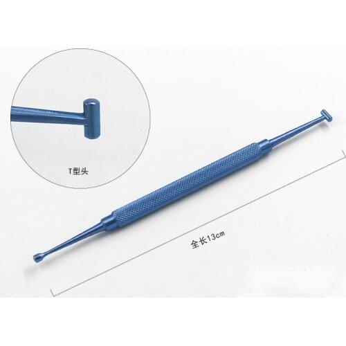 Ophthalmology Microscopy Instruments Scleral Compressor Straight/Curved Eyeball Compressor Scleral Positioner Ophthalmic Surgery