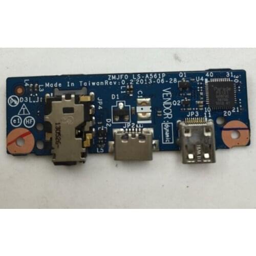 Original tablet audio charger USB board ZMJF0 LS-A561 LS-A561P test good free shipping