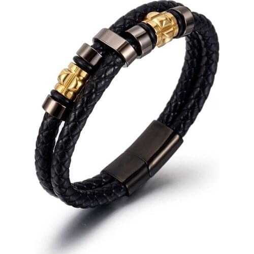Personalize Braided Wrap Leather Bracelets Charms Bangle DIY Wristbands Jewelry Making Gift for Women