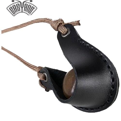 EASYANT Handmade Leather Hunting Shepherd Slingshot Military Adjustable Folding Sling Strap Slingshot