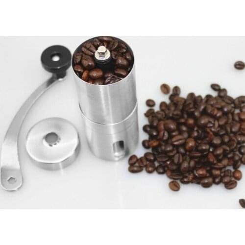 Manual Coffee Grinder Mini Portable Stainless Steel Hand Handmade Bean Coffee Grinders Crank Kitchen Tool Grinders Coffee