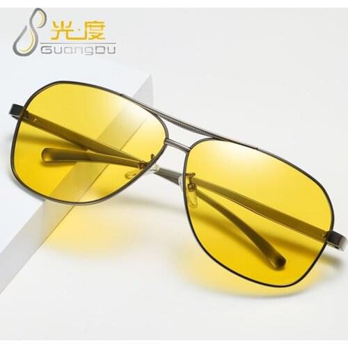 New Mens Polarized Sunglasses Fashion Outdoor Driving Eyewear UV400 Oval Design Women Summer Classic Brand Night Vision Glasses