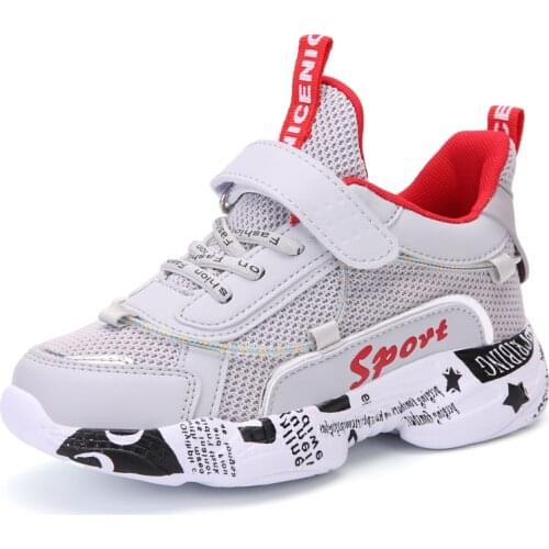 Sport Boys Sneakers Children Shoes For Kids Sneakers Boys Shoes Girls Sneakers Breathable Student Footwear Hook&Loop Fashion