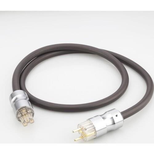 Viborg VP1606 Schuko Power Cable HIFI EU Power Extension Power Cord OFC RISR 6MM square CD/AMP/Tube Amplifer Audio Grade