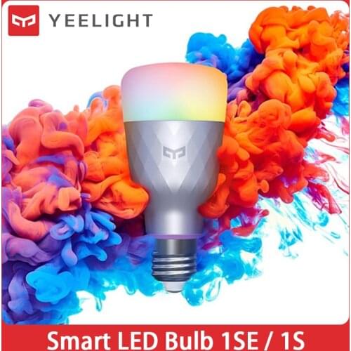 Yeelight Smart LED Bulb 1S/1SE Smart Lamp 110V 220V 6W 8.5W E27 E26 RGBW Remote Control Work with Google MiHome Alexa SmartThing