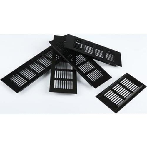 Aluminum alloy cabinet Air Vent black decoration cover Hole plug Ventilation Grille for Wardrobes Cupboar Hardware Accessories