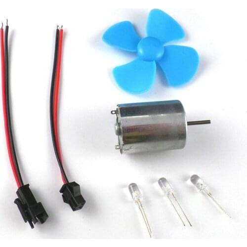 1 set Small Mini Wind 0.1-24V DC Generator Set Micro Fan Blade Wind Turbine DIY Motor