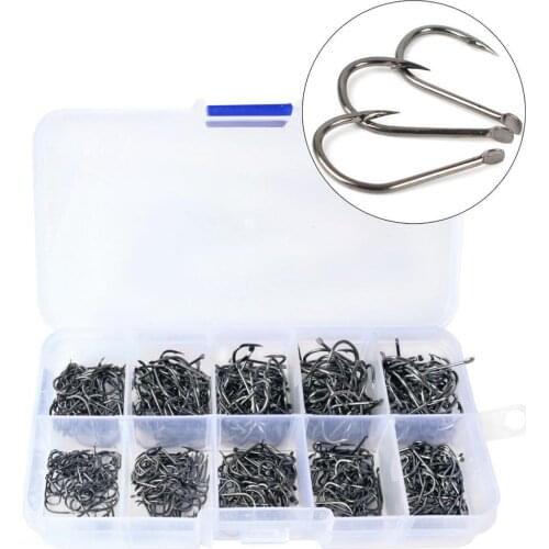 1 Set Of Fishing Hook High-carbon Steel Fish Hook Set 3#-12# Non-ring Non-hole Fish Barbed Hook Material high carbon steel