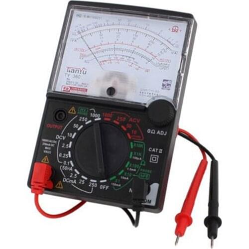 1 Pc DC AC Voltage Current Resistance Test Analogue Meter Multimeter Multitester