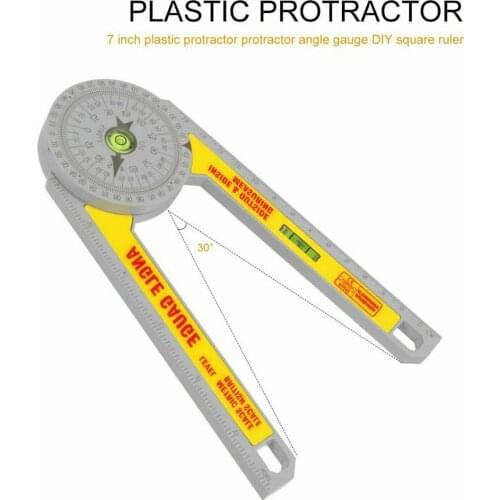 1Pcs Miter Saw Protractor Angle Finder Measuring Ruler Tool Goniometer Inclinometer Protractor Angle Level Meter Measuring Tool