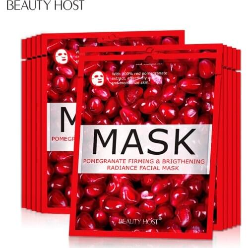 Pomegranate Cucumbers Blueberry Grapefruit Whitening Brightening Fruit Facial Mask Moisturizing skin care 10pcs