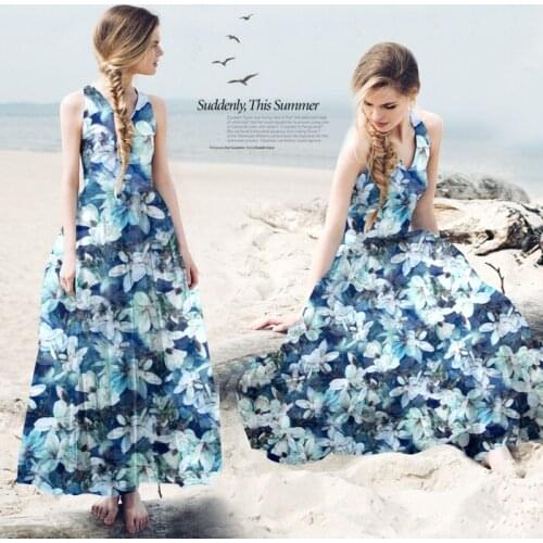 100% Pure Print Silk Chiffon Fabric 8mm Width 53"135cm Soft Natural Silk Chiffon Fabric For Woman Dress Shirt Sawing Meterial 63