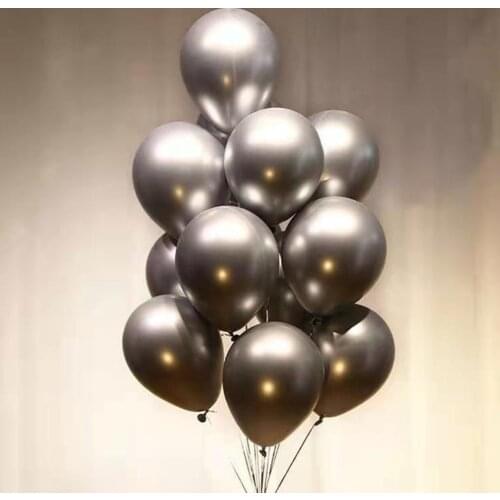 100pcs Metal color balloons 12 inch metal color latex round balloons wedding birthday party decoration