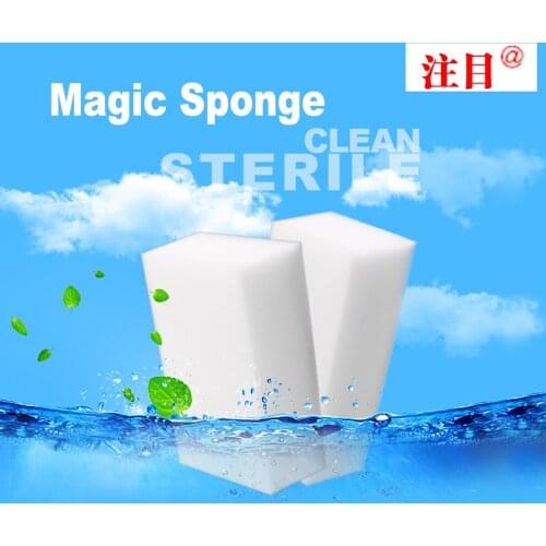 1000 pcs Wholesale White Magic Sponge Eraser Melamine Cleaner,multi-functional Cleaning 100x60x20mm Free Shipping