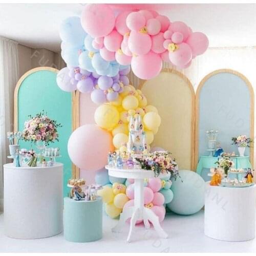 116Pcs Maca Rainbow Balloons Arch Kit Birthday Latex Baloon Set Candy Color Kids Gifts Party Decoration Baby Shower Backdrop