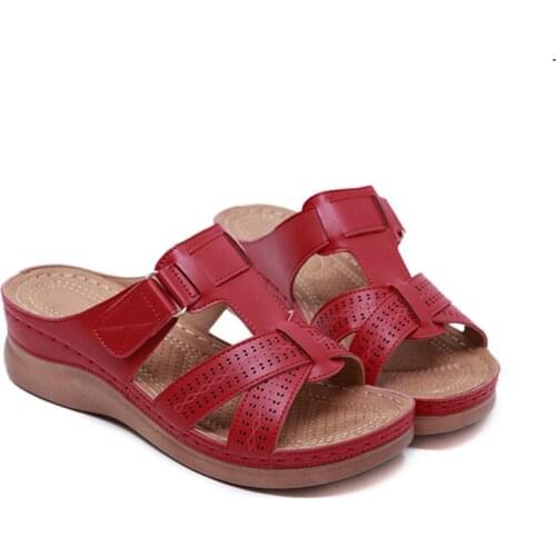2020 Women Premium Orthopedic Open Toe Sandals Vintage Anti-slip Breathable new soft bottom for Summer
