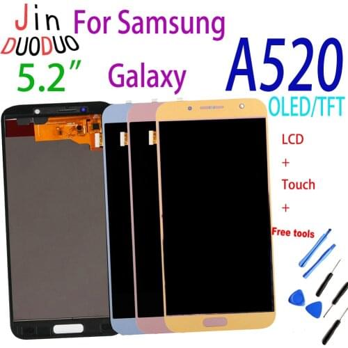 For Samsung Galaxy A520 Display Touch Screen LCD Digitizer Assembly For Samsung A5 2017 LCD