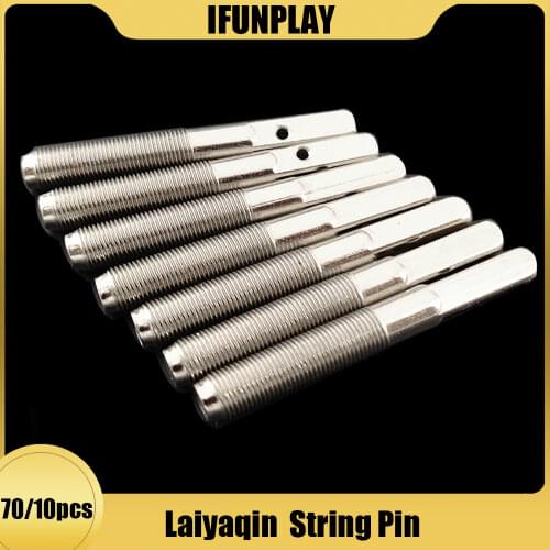 70/100pcs Lyre Small Harp Seven Ten String Pin Nails Heptachord Fixed String Screws Pins Musical Stringed Instrument Parts