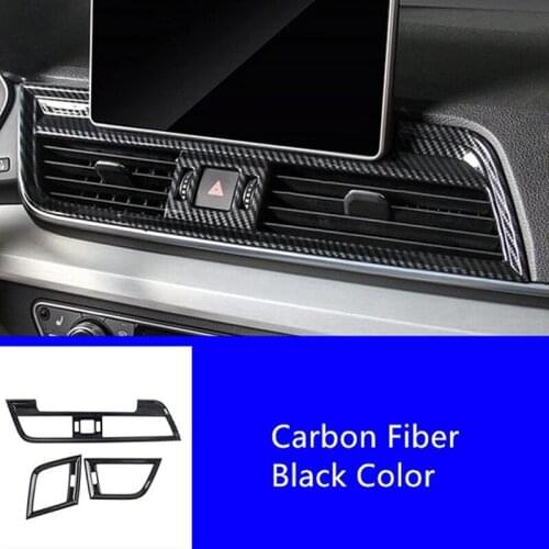 Car Instrument Left and Right Air Outlet Cover Central Control Air Conditioning Trim Cover for - Q5 FY 2018 2019