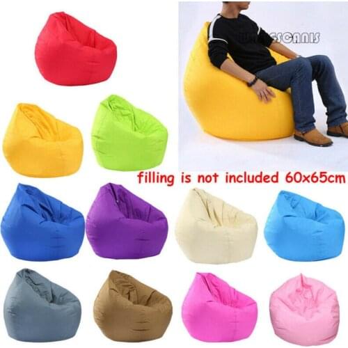 Slipcover Unfilled Waterproof Stuffed Animal Storage Bean Bag Oxford Chair Cover Zipper Beanbag Toy 60X 65cm Sofa Cover