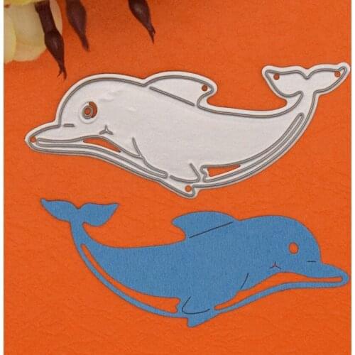 Dolphin Metal Cutting Dies Stencils For DIY Scrapbooking Album Scrapbooking Decorative Embossing Stencil Animal Craft Die