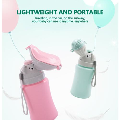 Kids Convenient Toilet Training Pee Pot Portable Baby Hygiene Toilet Urinal Boys Girls Pot Outdoor Car Travel Anti-leakage Potty