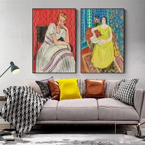 Home Decoration Hd Prints Famous Painting By Henri Matisse Pictures Wall Art Abstract Modular Canvas Poster Bedside Background