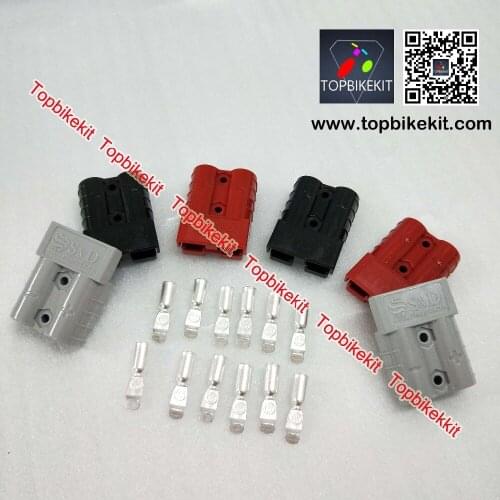6pcs Anderso Double 50A connector SB50A Power DC plug 2black+2gery+2red For ebike charger and battery charge and discharge port