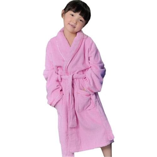 2021 New Toweled Children Bath Robe Sleepwear Girls Children Robe Roupao Boys Pyjamas Kids Clothes Winter Dressing Gown B10