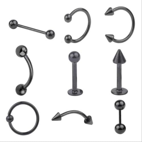 JINGLANG Nose Stud Piercing Rose Gold Nose Screw Nazir Piercing Nostril Earring Piercing Jewelry