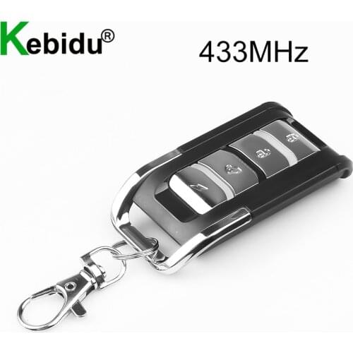 Kebidu Wireless Cloning 433Mhz Remote Control RF Transmitter Copy Remote for Electric Gate Garage Door Auto Keychain Universal