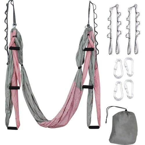 Aerial Yoga Hammock Set Anti-Gravity Swing Upside Down Practice Indoor Putira Shaping Accessories Bodybuilding Fitness Equipment