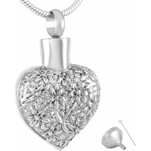 Cremation Jewelry for Ashes Pendant Memorial Necklace Stainless Steel Heart Urn Jewelry for Loved One