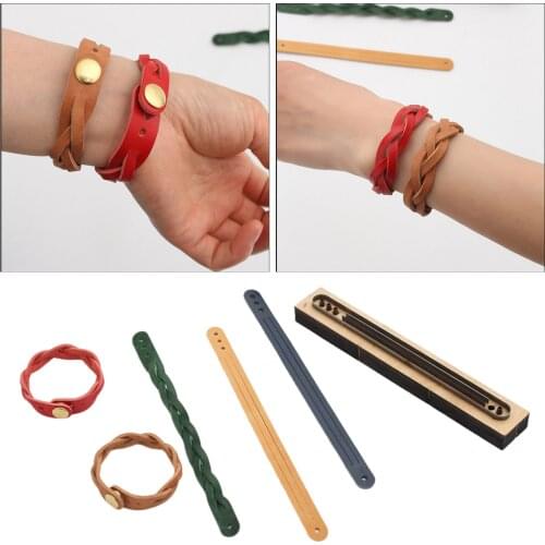 Metal Cutting Die for Leather Scrapbook Embossing,Leathercraft DIY Wooden Template Knife Punch Tool Jewelry Making Accessories