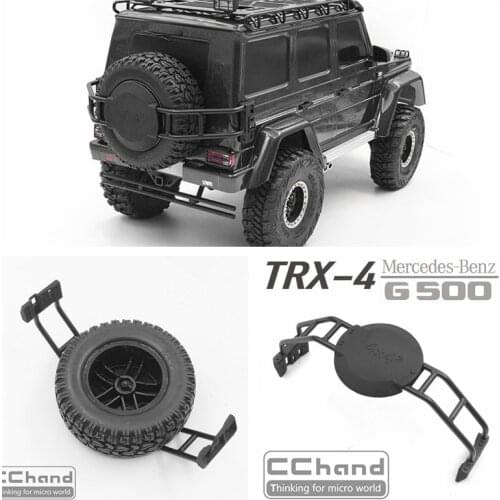 Metal spare wheel tire rack frame support for TRX-4 G500 rc car toy
