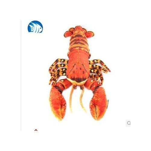 Stuffed Simulation animal Palinuridae lobster plush toy about 33cm red or blue lobster doll t3065