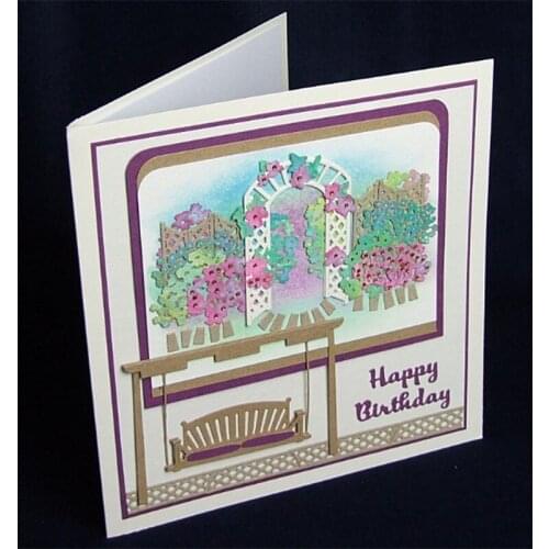 Garden Rocking Chair Stencil Metal Cutting Dies DIY Scrapbooking Crafts Supplies Embossing Paper Cards Making New 2018 Diecut