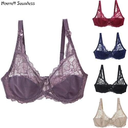 Sexy Girss Bras Thin Bralette Lace Lingerie For Womens Push Up Plus Big Size Unlined Transparent Underwire Underwear