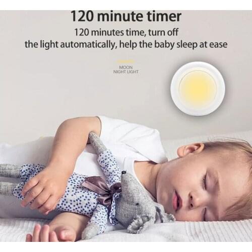 1pc 13 Colors Remote Control LED Night Light RGB Auto-dimming Atmosphere Light Closet Bedside Cabinet Light Baby Sleeping Light